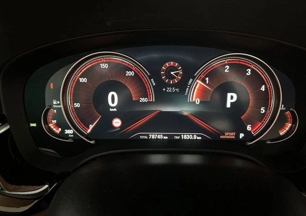 BMW Seria 5 cena 122500 przebieg: 79000, rok produkcji 2017 z Świdwin małe 92